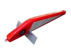 DARE DEVIL 18" Teaser Bird Yellowfin Bluefin Tuna Sailfish Marlin Mylar - Red - Picture 1 of 3
