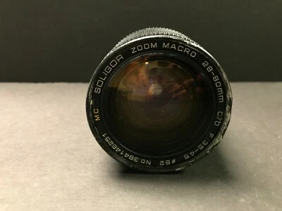 LENTE SOLIGOR ZOOM MACRO 28-80MM C/D F/3.5-4.5 MC Foto 1 de 4