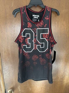 Camiseta sin mangas Master Piece para hombre 35 etiquetas negras rojas pequeña - Imagen 1 de 4