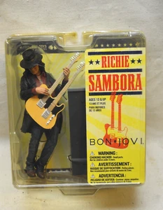 Richie Sambora Bon Jovi MCFARLANE TOYS  ROCK BAND 80s GUITAR 7" Action Figure - Foto 1 di 4