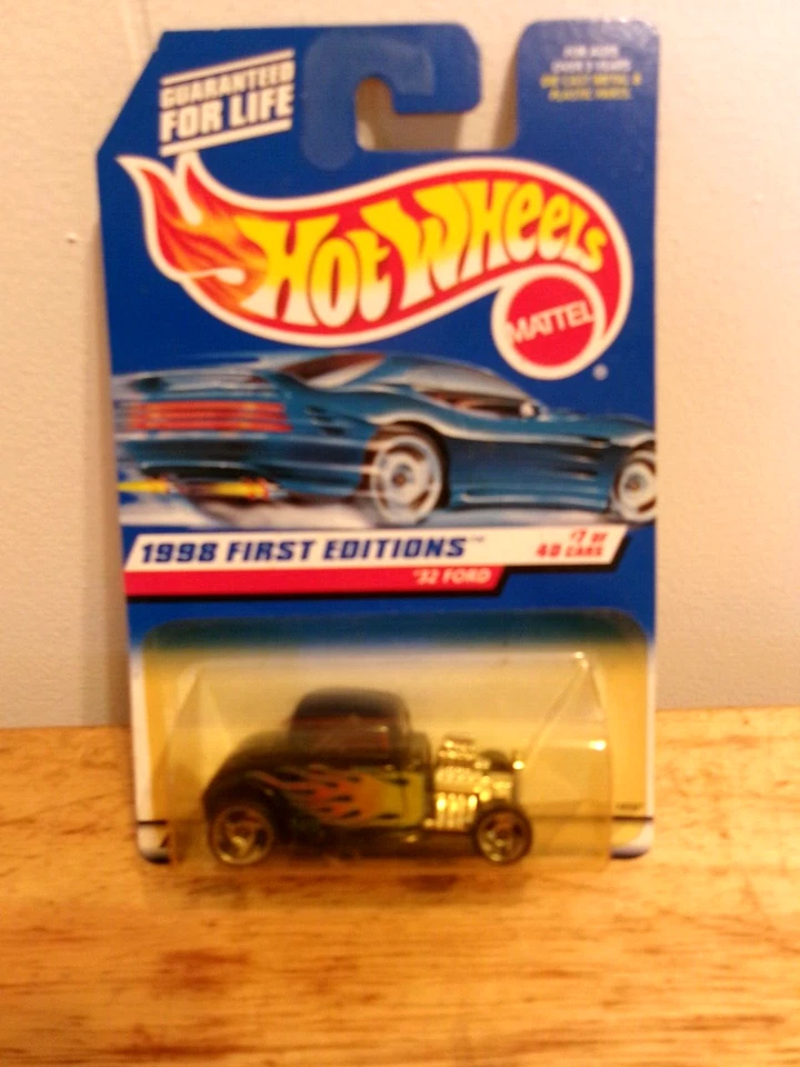 1998 Hot Wheels #636 First Editions 7/40 32 FORD Black w/SB Wheel - Image 1 of 1