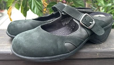 Белые горные туфли женские 9 М сабо с болиголовом зеленые кожаные с закрытым носком - Изображение 1 из 4