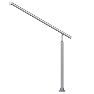 DOLLE Eingangsgeländer Aluminium Handlauf Brüstung Treppe Geländer Außen 115 cm - Bild 1 von 18