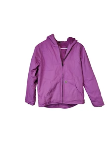 Carhartt Pink Canvas Sherpa liner Girls Jacket Size 14 - Picture 1 of 5