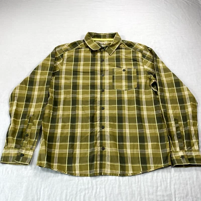 Camisa Mountain Hardwear Para Hombre Grande Verde Manga Larga Abotonada Exterior Informal Foto 1 de 4