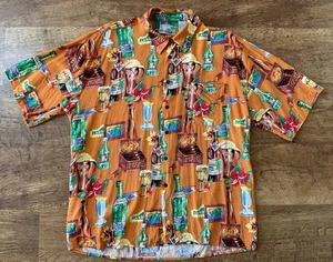 Vintage Hawaiian Shirt Monticerutti Men’s Large 100% Rayon, Size Large - Picture 1 of 2