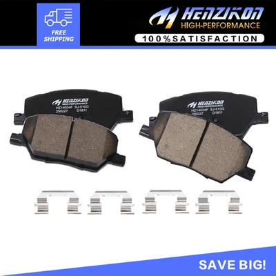 Front Ceramic Brake Pads for 2017 2018 2019-2021 Jeep Compass Renegade Fiat 500X - Image 1 of 4
