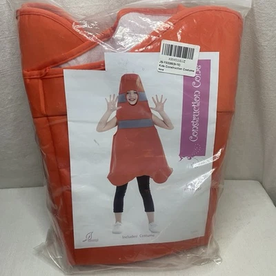Temporadas Halloween Disfraz Construcción Cono Naranja Niños Talla 8-10 Nuevo Foto 1 de 4