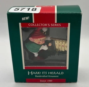 Hallmark Keepsake Ornament 1989 Hark! It's Herald !st In the Series Vintage - Picture 1 of 3