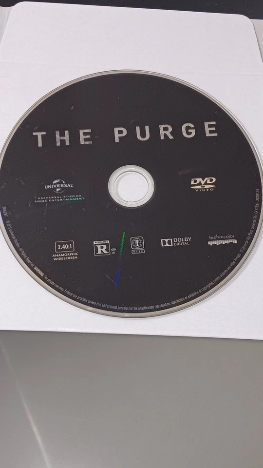 Universal The Purge DVD Movie R Anamorphic Widescreen Dolby Digital - Image 1 of 1