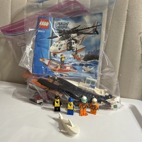 LEGO City Coast Guard Helicopter 60013 99% Complete Set 230 Pieces