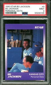 1990 STAR BO JACKSON #9  Graded PSA 9 *MINT* - Picture 1 of 3