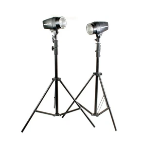 Neewer C-180 Studio Strobe Lighting with Stands Tested & Working - Picture 1 of 3