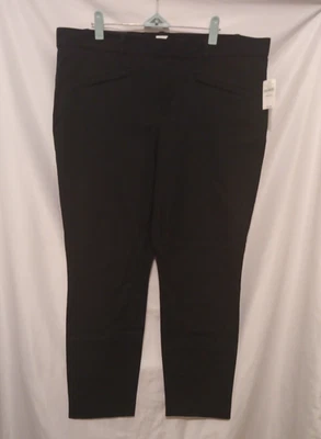 Pantalones al tobillo ajustados GAP Signature para mujer 16R negros tiro medio entrepierna 28 pulgadas Foto 1 de 4
