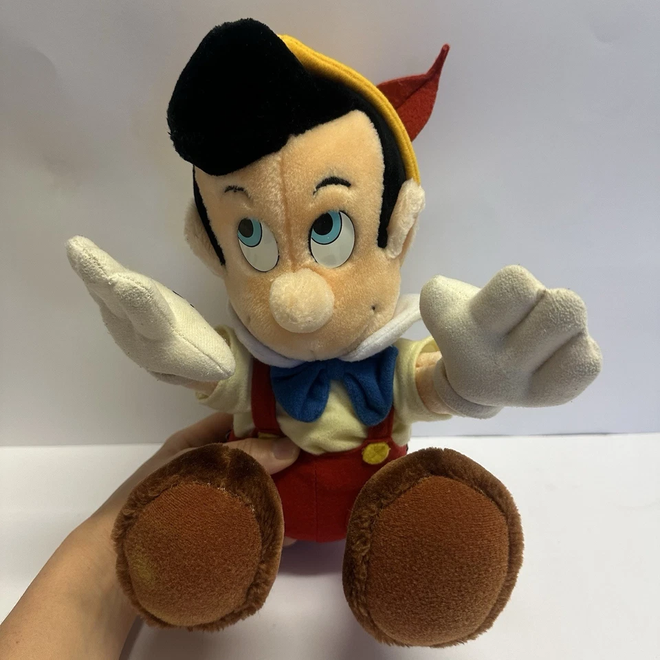 Vintage Disney Pinocchio Plush Toy Disneyland Walt Disney World Korea 1980s Rare - image 1 of 4