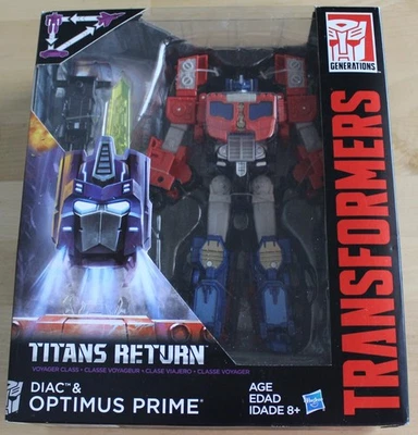 DAMAGED BOX/NEW/SEALED Transformers Titans Return Diac & Optimus Prime 2016 - Image 1 of 4