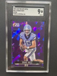 DRAKE MAYE RC 3/6 SGC 9 MINT 2023 Leaf Pro Set Metal RETRO PURPLE CRYSTAL - Picture 1 of 6