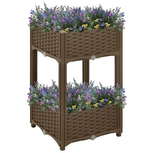 Cama Elevada Marrón Polipropileno Cama Elevada Mediana Cuadrada - Imagen 1 de 5