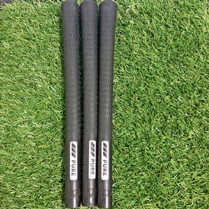 Set of 3 Pure Pro Golf Grips .58 Round Undersize - Black - Picture 1 of 5