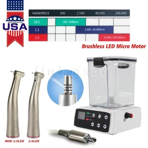 Dental Brushless LED Electric Micro Motor /1:5 Increasing Handpiece for Practice - Picture 1 of 40
