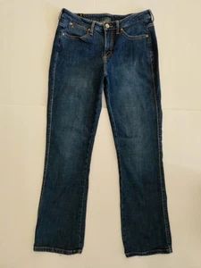 Wrangler Aura Womens Size 10 AVG WUT74BL Distressed Boot Cut Blue Jeans - Picture 1 of 11