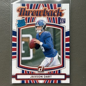 Jaxson Dart Throwback Rated Rookie 2025 Panini Donruss New York Giants - Picture 1 of 2