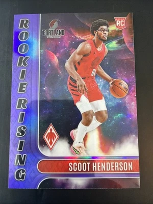 2023-24 Panini Phoenix Rookie Rising Purple /75 Scoot Henderson #11 RC - Image 1 of 2