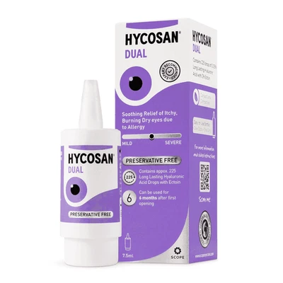 Hycosan Dual - Dual Action Eye Drops with Hyaluronic Acid and Ectoin