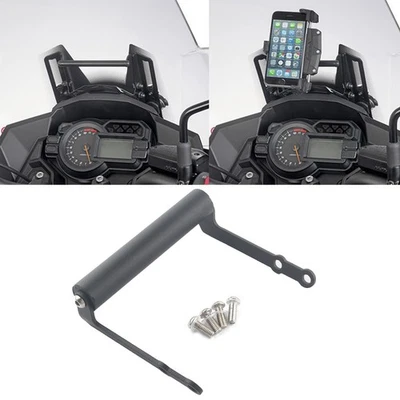Soporte de navegación GPS soporte de teléfono para KAWASAKI VERSYS1000 2017-2018 NEGRO Foto 1 de 4