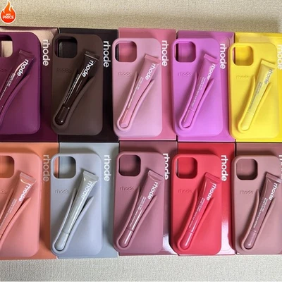 Rhode Lip tint Silicon Phone Cases WITH Lipgloss iPhone 11 12 13 14 15 16Pro Max - Image 1 of 4