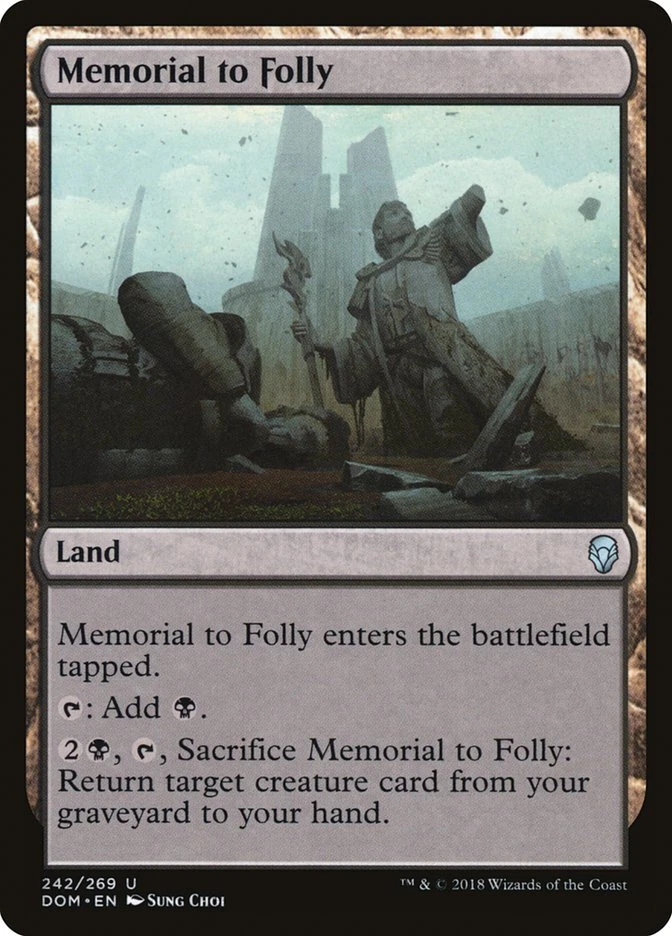 Memorial to Folly [Dominaria] Magic MTG - Image 1 of 1