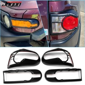 Front & Rear Tail Fog Light Cover Trim For Toyota FJ Cruiser 2007-2020 2021 2022 - Picture 1 of 9