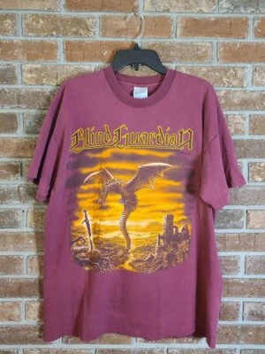 Camiseta Vintage Blind Guardian 1995 Imaginations Power Metal Band Euro Dragon Tour GG - Imagem 1 de 4