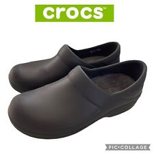 Crocs Neria Pro II Dual Comfort Women's Size 7 Black Clogs