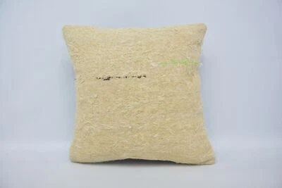 Pillow for Sofa, Turkish Pillow, 20"x20" Beige Pillow, Throw Pillow - Image 1 of 4