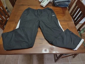 Pantalones deportivos Under Armour negros entrenamiento calentamiento botón tobillos talla XXL para hombre’s - Imagen 1 de 7