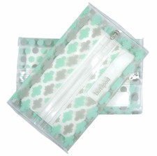 Slim Wet Wipe Case Travel Clutch Pouch Holder 2-Pack | Reusable Refillable