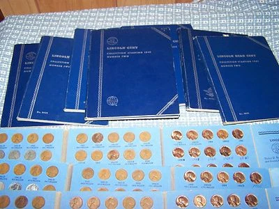 Complete Lincoln Wheat & Memorial Penny Cent Set Collection  1941 - 1974 P, D, S - Image 1 of 4