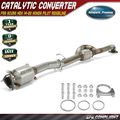 Convertidor catalítico trasero para Acura MDX 2014-2020 Honda Pilot 2016-2021 Ridgeline Foto 1 de 4