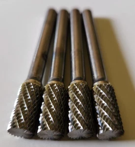 SB-3 DOUBLE CUT BURRS | SOLID CARBIDE | MADE IN USA | QTY: 4 - Picture 1 of 3
