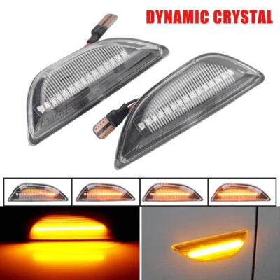 Clear For Chevrolet Trax 2013 2014 2015 2016-2020 LED Dynamic Side Marker Light — 第 1/4 张图片