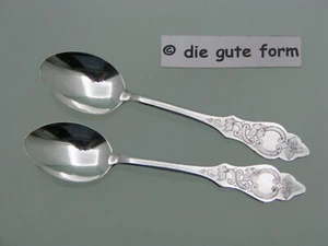 ROBBE & BERKING - -- FRISIA ORIENTAL - 2x cucharaditas 12 cm - plateado años 90 -- - - Imagen 1 de 2