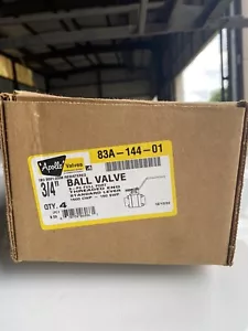 NEW- Box Of (4) APOLLO Ball Valve 83A-144-01 3/4" NPT Class 1500 3 Pc Full Port - Picture 1 of 5