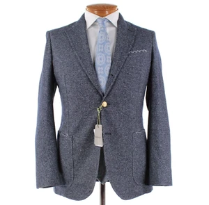 Sartorio Kiton NWT Wool/Silk/Cashmere Two Piece Suit Size 50R (40R US) In Blue - Picture 1 of 16