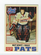 2010-11 Regina Pats (WHL) Matt Hewitt (goalie)