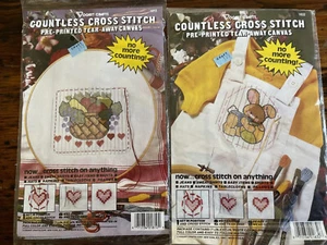 Vogart Crafts Countless Cross Stitch Fruit Basket Bunny pattern Lot 2 - Picture 1 of 6