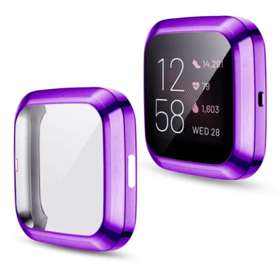 Case Cover For Fitbit Versa 2 Protective Bumper Soft TPU Full Screen Protector