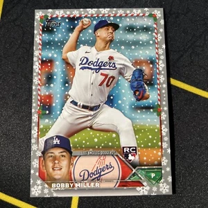 Bobby Miller (RC) 2023 Topps Holiday METALLIC Rookie  Dodgers - Picture 1 of 2