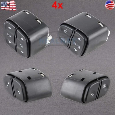 Botões de interruptor de volante de LED para Chevy Silverado 1500 GMC Sierra 2500 3500 - Imagem 1 de 4