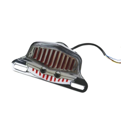 Feux arrière moto Red LED plaque d'immatriculation pour Triumph cafe racer - Photo 1/4